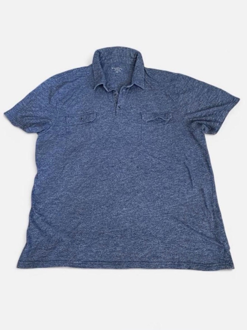 Structure Men's Navy Blue Heather Polo Shirt - Slim Fit